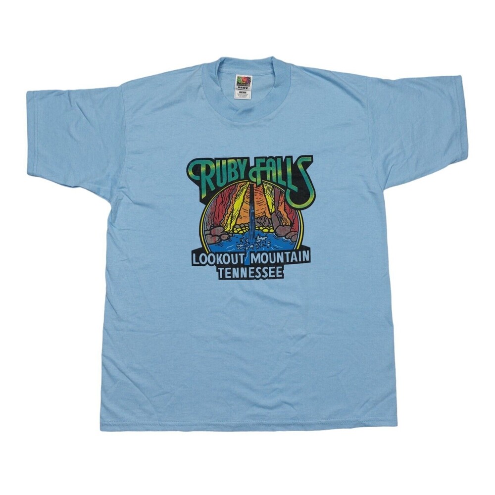 Vintage Ruby Falls Lookout Mountain Travel T Shirt Size Large